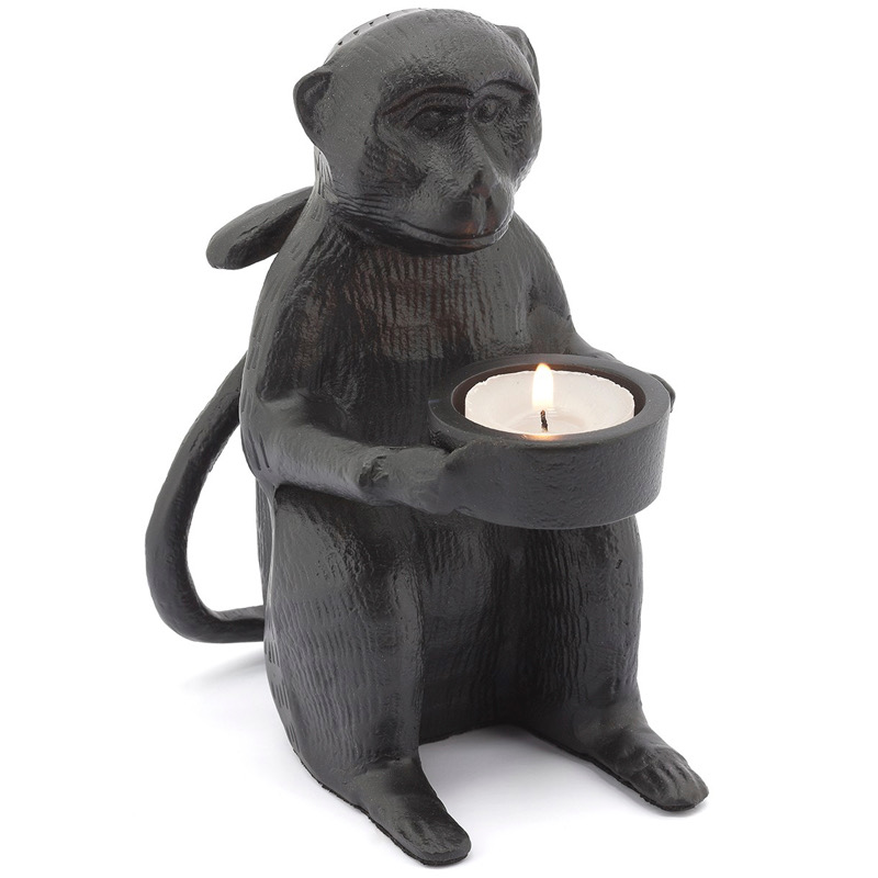 Подсвечник CANDLEHOLDER MONKEY ALLU Черный в Сочи | Loft Concept 