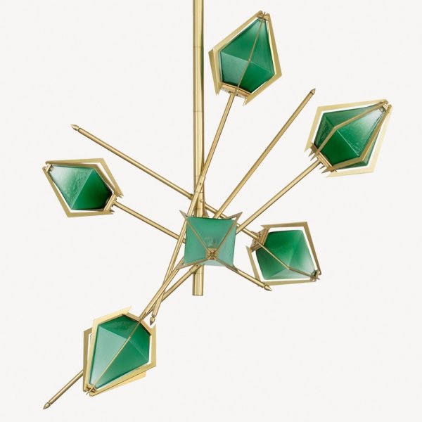 Люстра HARLOW Small Chandelier Gabriel Scott Латунь в Сочи | Loft Concept 