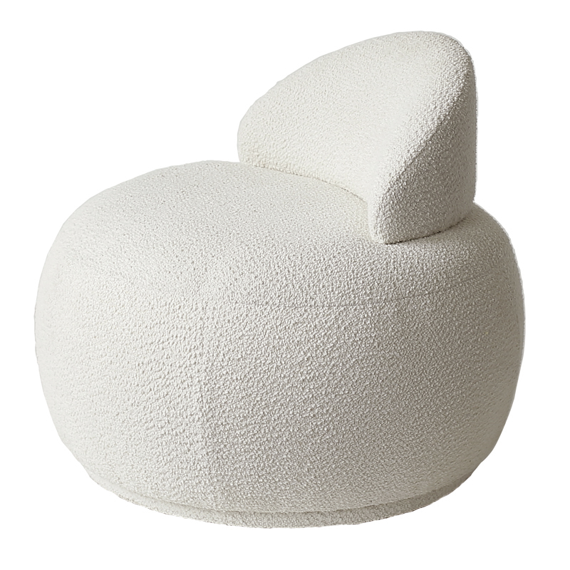 Кресло Boucle Snowball Armchair Белый в Сочи | Loft Concept 