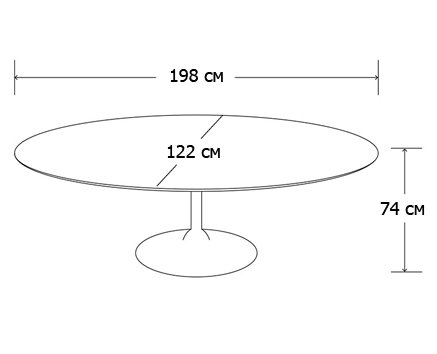 Стол Oval Tulip в Сочи