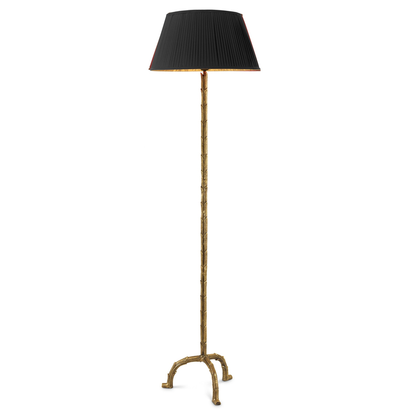 Торшер Eichholtz Floor Lamp Le Coultre Винтажная латунь Черный в Сочи | Loft Concept 