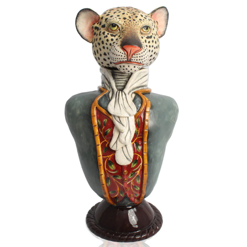 Статуэтка Leopard Figure Tureen Серый в Сочи | Loft Concept 