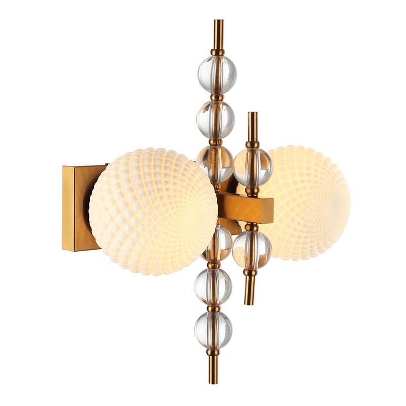 Бра Addelyn Sconce Белый Латунь в Сочи | Loft Concept 