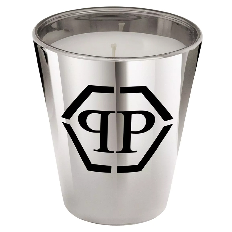 Свеча Philipp Plein Candle Empire Platinum M Серебряный Белый Черный в Сочи | Loft Concept 