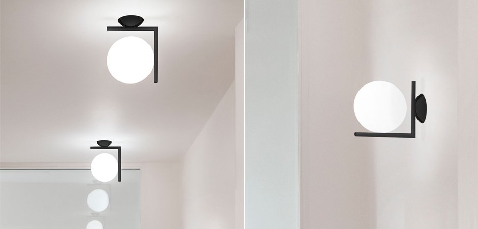 Бра Flos IC Lights C/W Black - Loft-Concept в Сочи