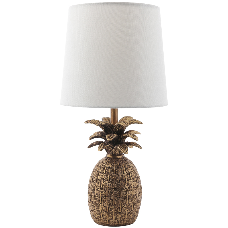 Настольная лампа Pineapple Table lamp Белый Золотой в Сочи | Loft Concept 