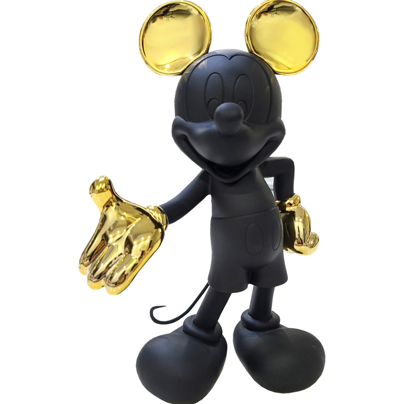 Статуэтка Mickey Mouse statuette black Черный Глянцевое золото в Сочи | Loft Concept 