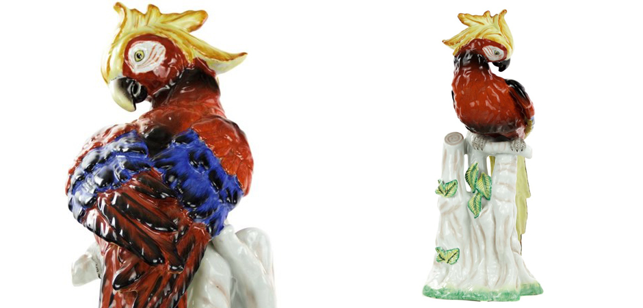 Статуэтка Porcelain Red Parrot Статуэтка Porcelain Red Parrot - Loft-Concept в Сочи