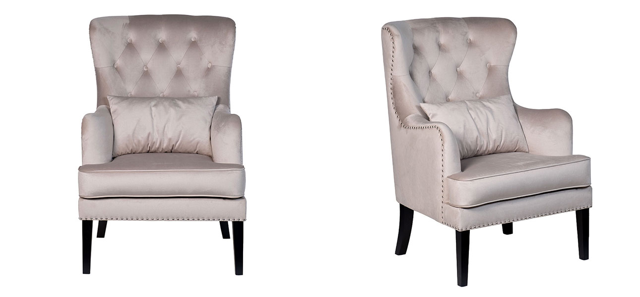 Кресло Snake light grey - фото