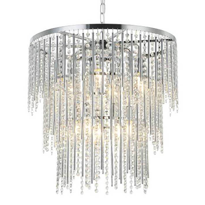 Люстра Crystal Wind Chimes Chrome Chandelier Хром Прозрачный Люстра Crystal Wind Chimes Chrome Chandelier Хром Прозрачный в Сочи | Loft Concept