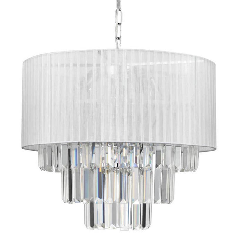 Люстра Laurella Chandelier Прозрачный (Transparent) Хром в Сочи | Loft Concept 