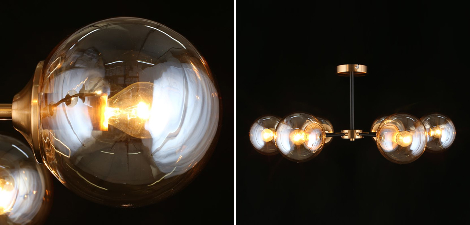 Потолочный светильник Smoky Sphere Champagne Потолочный светильник Smoky Sphere Champagne - Loft-Concept в Сочи