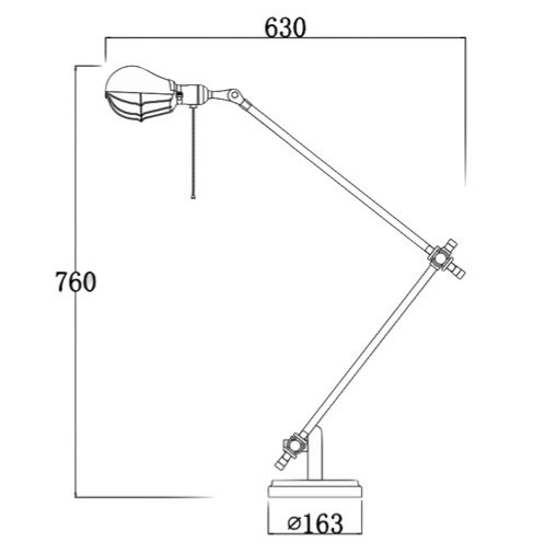 Настольный светильник Steampunk Extension Pole Table 2 в Сочи