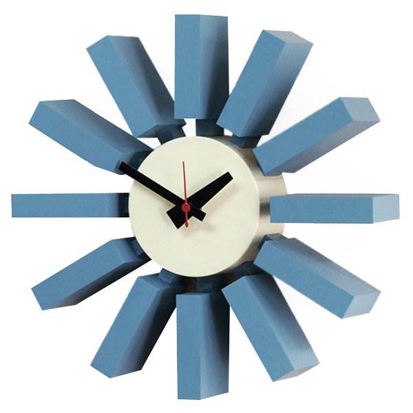 Часы George Nelson Block Clock Blue Голубой в Сочи | Loft Concept 