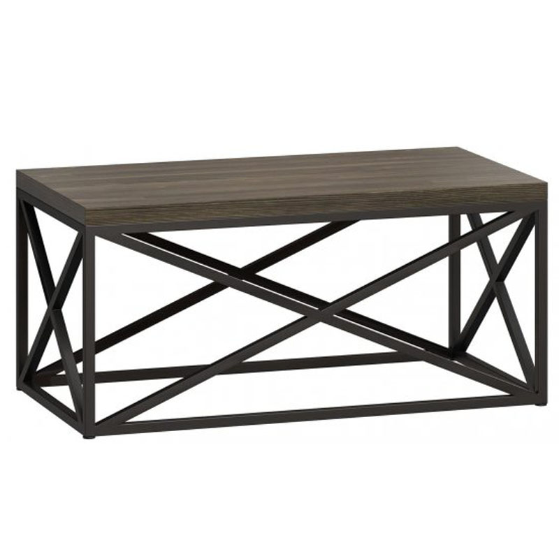 Кофейный стол Industrial Oak Geometric Coffee Table Серый Черный в Сочи | Loft Concept 