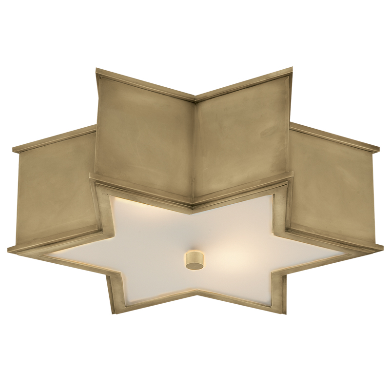 Потолочный светильник Звезда Sophia Flush Mount Brass Латунь в Сочи | Loft Concept 