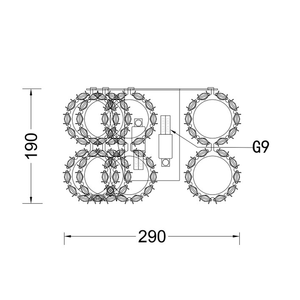 Бра с россыпью хрусталя Perfection of Diamonds Бра с россыпью хрусталя Perfection of Diamonds в Сочи