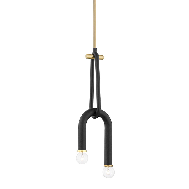 Светильник Paulson floppy pendant gold Черный Золотой в Сочи | Loft Concept 