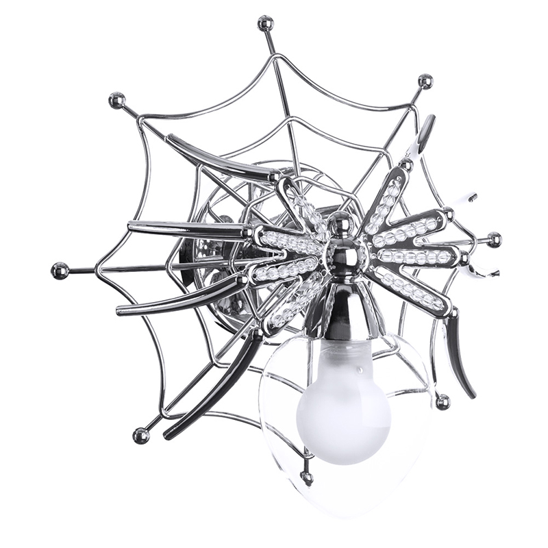 Бра Паук с паутиной Spiders lamp  Серебряный в Сочи | Loft Concept 