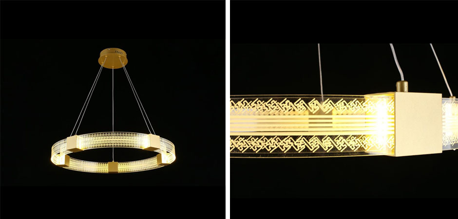 Подвесной Светильник Кольцо Ring Horizontal Ornament Meander 1 Подвесной Светильник Кольцо Ring Horizontal Ornament Meander 1 - Loft-Concept в Сочи