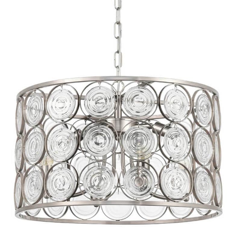 Люстра Edalina Chandelier nickel satin 50 Прозрачный (Transparent) Никель Сатин в Сочи | Loft Concept 