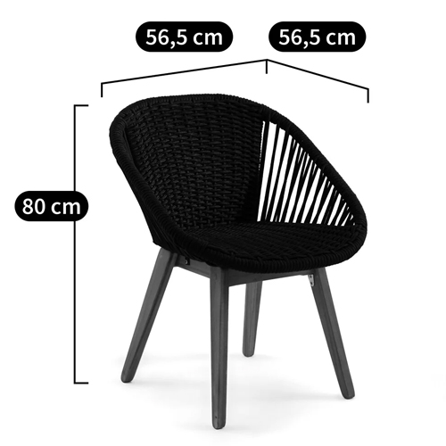 Кресло на ножках из массива акации Houle Chair в Сочи