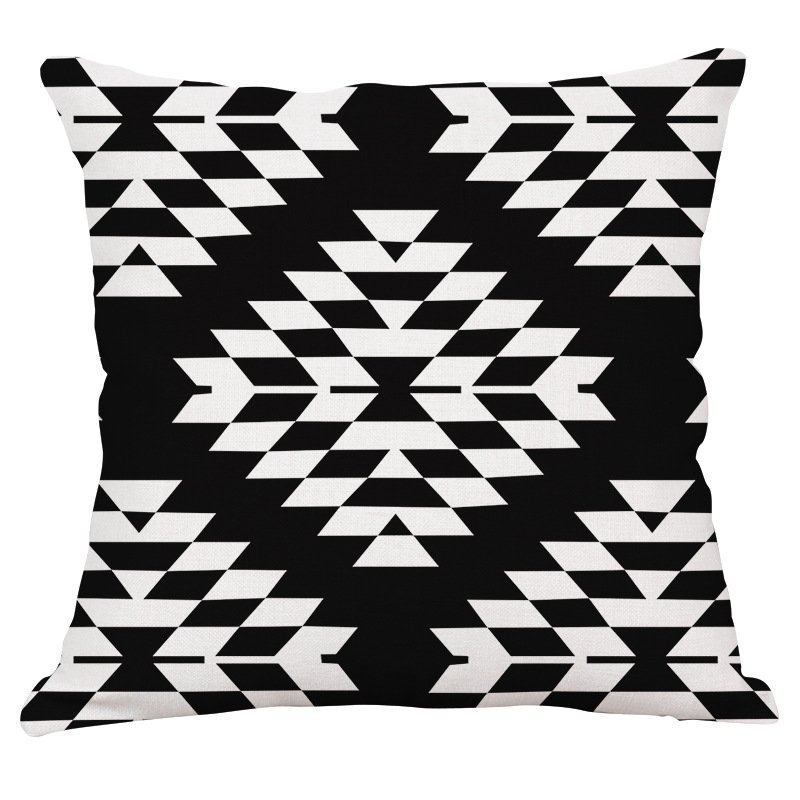 Декоративная подушка Black and White Pattern #3 Черно-белый в Сочи | Loft Concept 