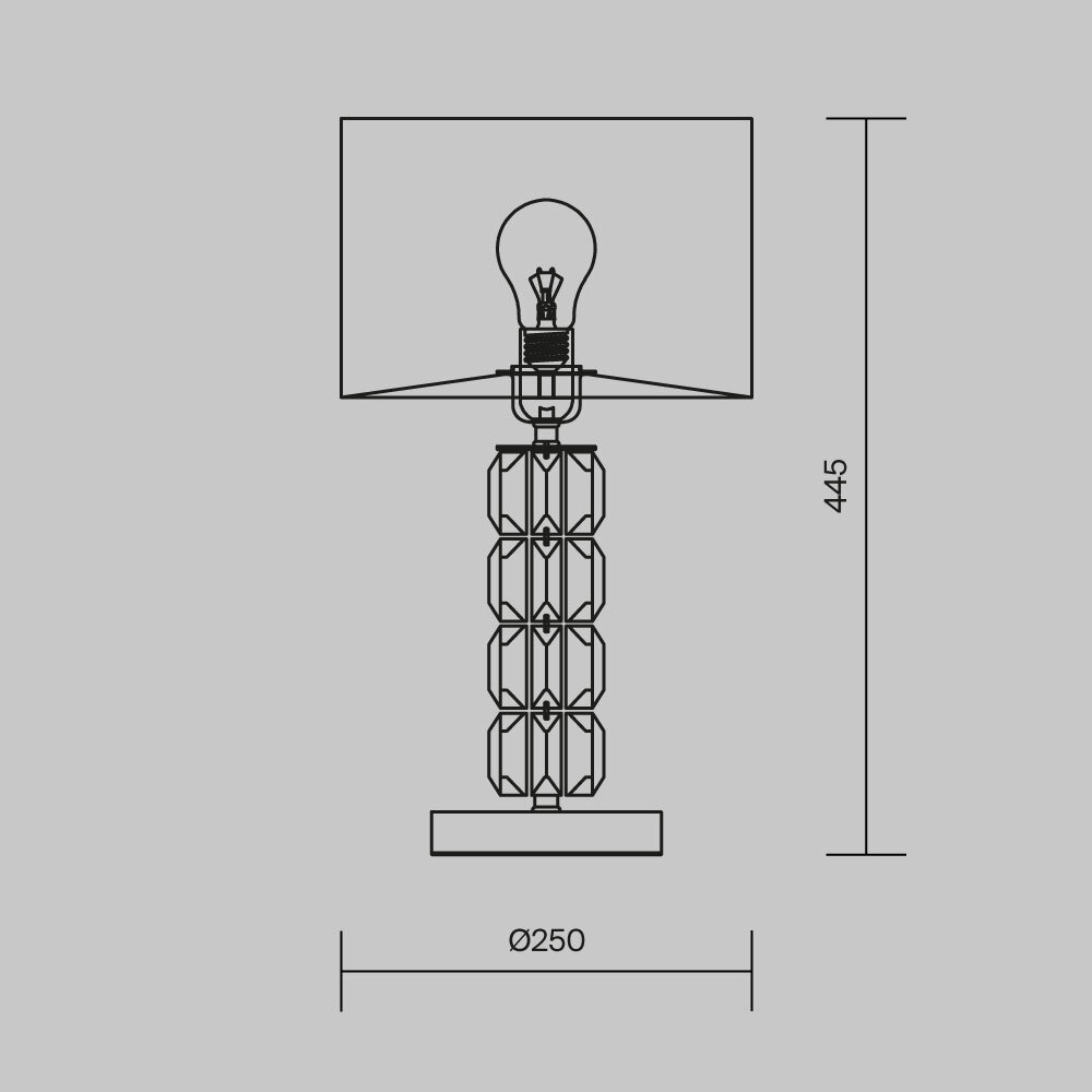 Настольная лампа Cut Stone Base в Сочи