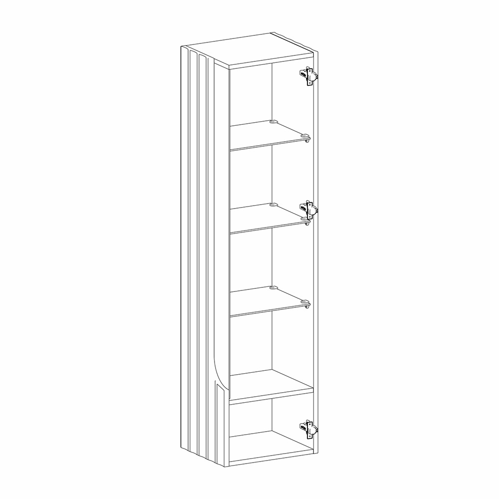 Витрина навесная Expanses of Beauty правое открывание в Сочи