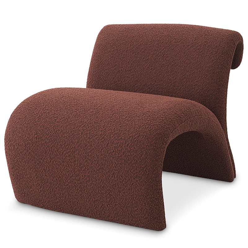 Кресло Eichholtz Chair Vignola Boucle Rouge Бургундский красный в Сочи | Loft Concept 