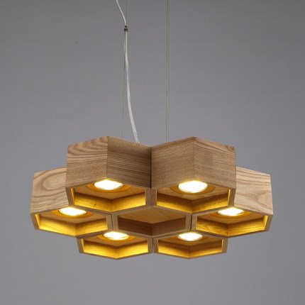 Люстра Honeycomb 6 Loft Wooden Ecolight  в Сочи | Loft Concept 