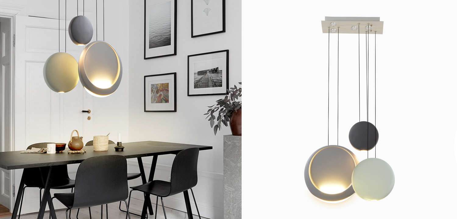 Люстра Vibia Cosmos Rectangular 3 moon - фото