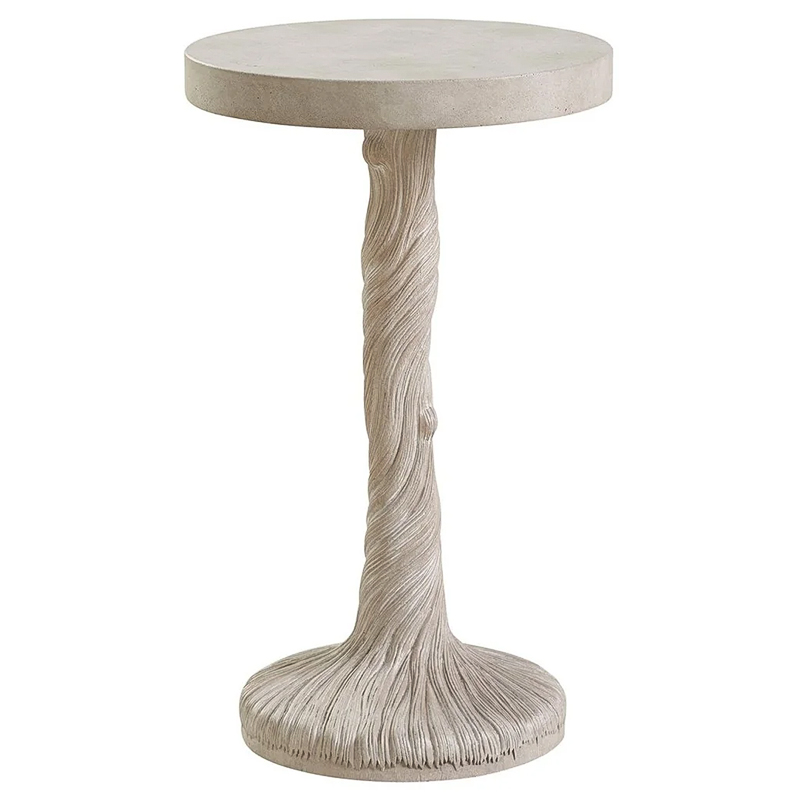 Приставной стол Barclay Butera Malibu Saddle Peak Round Accent Table Бежевый в Сочи | Loft Concept 