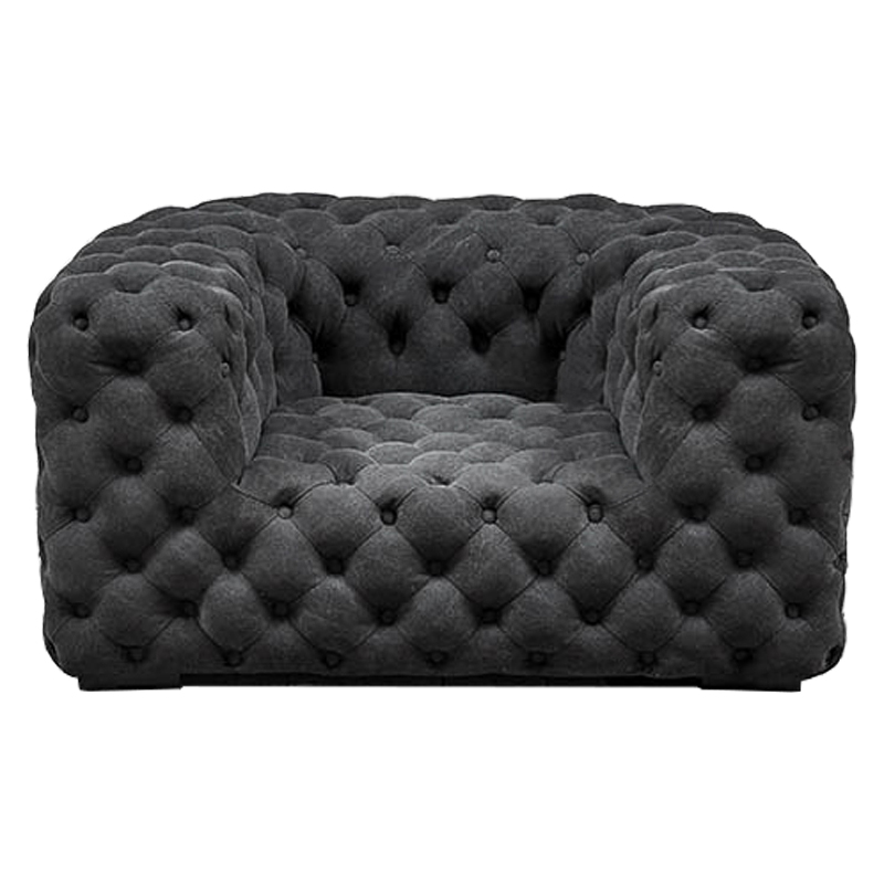 Кресло Soho Tufted Graphite Armchair Графит в Сочи | Loft Concept 