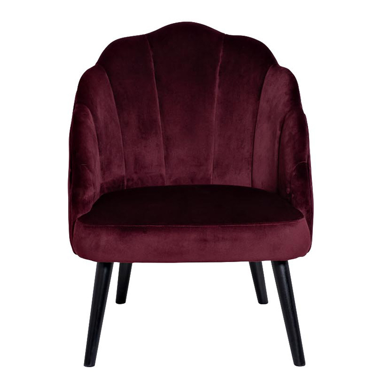 Кресло FolioFlower Armchair burgundy Бургундский красный Черный в Сочи | Loft Concept 