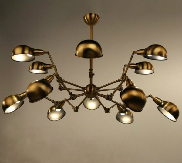 Подвесной светильник Gold Spider Chandelier  в Сочи | Loft Concept 