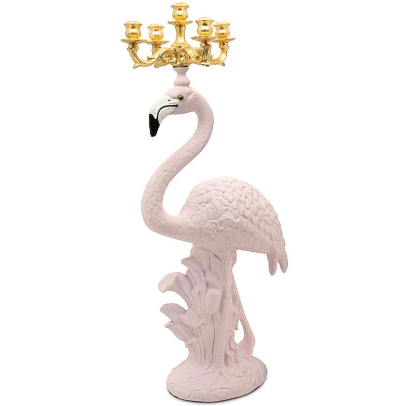 Подсвечник Candleholder Flamingo Bisc. Pink Gold Розовый Золотой в Сочи | Loft Concept 