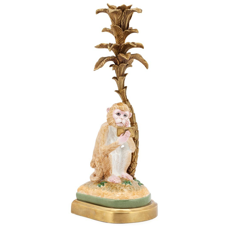 Подсвечник CANDLEHOLDER MONKEY ATLANTIDE L Бежевый Бронза в Сочи | Loft Concept 