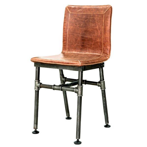 Барный стул Iron Loft Bar stool brown Коричневый винтаж Черный в Сочи | Loft Concept 