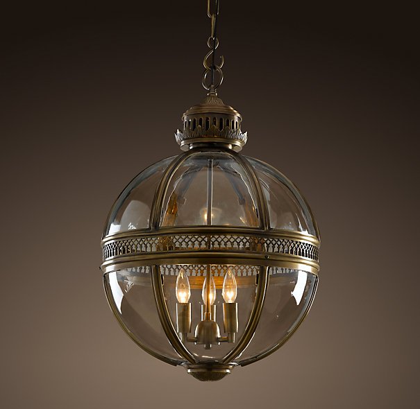 Люстра Sphere Old Roman Chandelier Латунь Античная полированная в Сочи | Loft Concept 