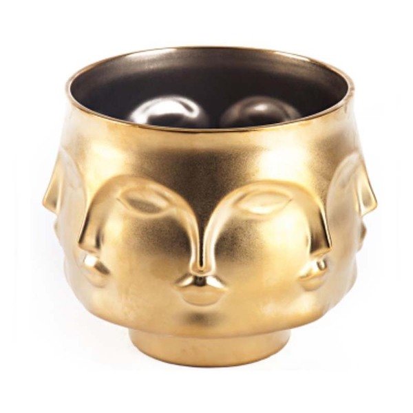 Ваза JONATHAN ADLER DORA MAAR BOWL GOLD Золотой в Сочи | Loft Concept 