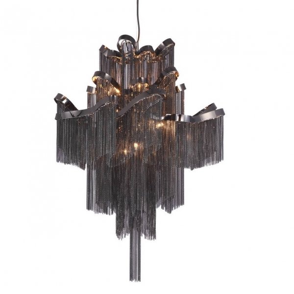 Люстра Ava Chain Atlantis Chandelier Black Черный в Сочи | Loft Concept 