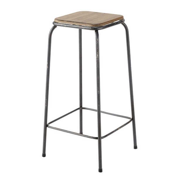 Барный стул Industrial Metal Rust Kraft Barstool Коричневый Сталь в Сочи | Loft Concept 