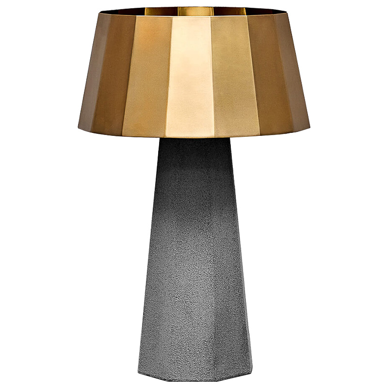 Настольная лампа Noe Concrete table lamp Серый Золотой в Сочи | Loft Concept 