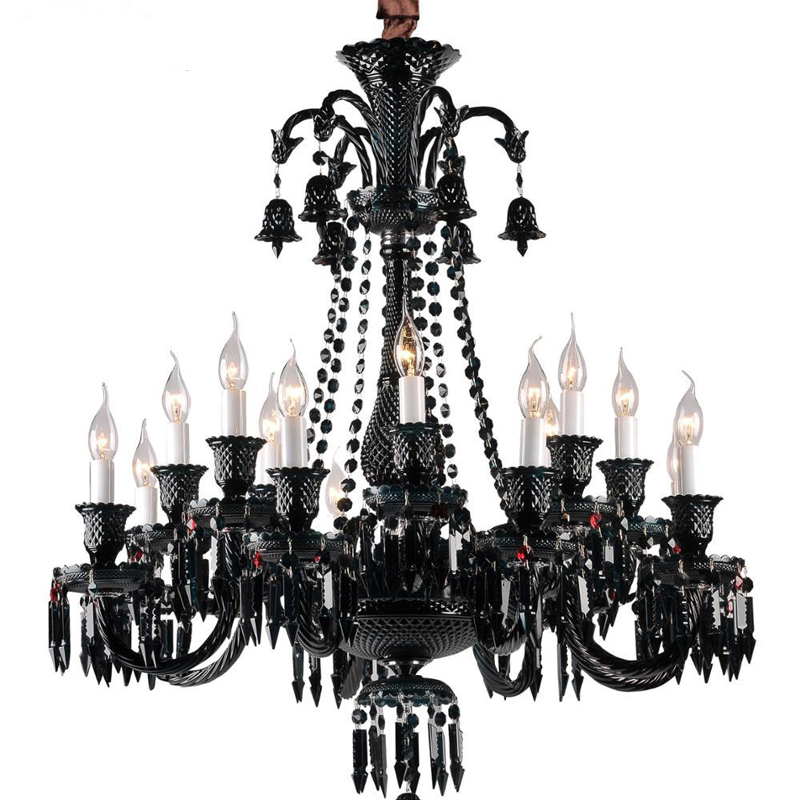 Люстра BACCARAT Zenith Midnight Chandelier 18 Черный в Сочи | Loft Concept 