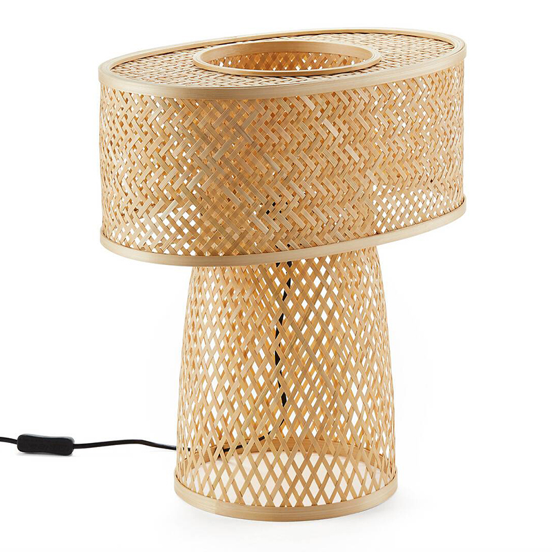 Настольная лампа Maren Wicker Table lamp Бежевый в Сочи | Loft Concept 