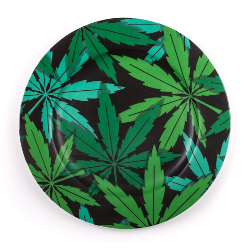 Тарелка Seletti Porcelain Plate Weed Зеленый в Сочи | Loft Concept 