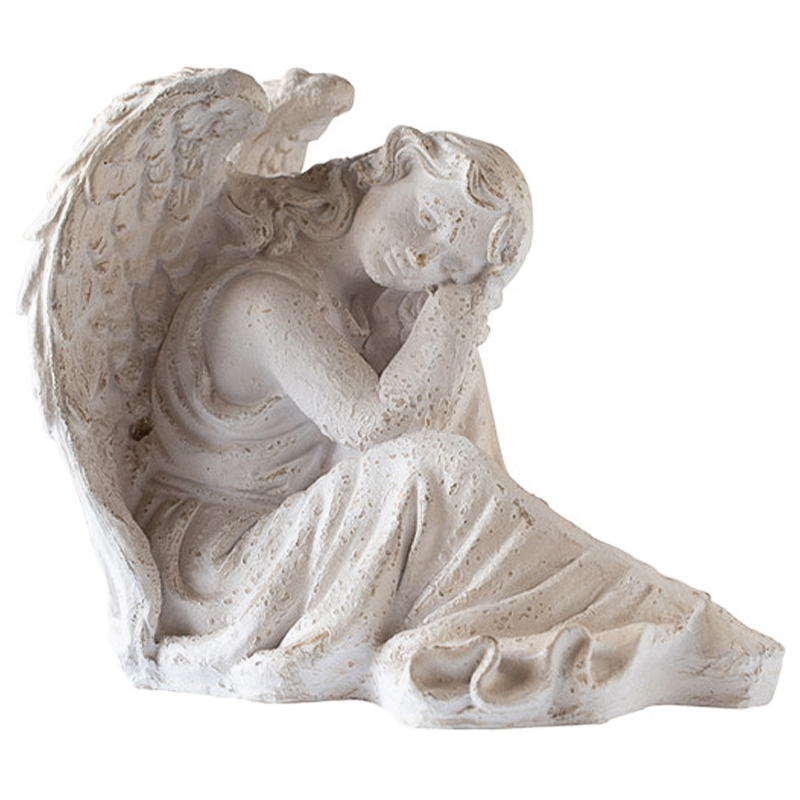 Статуэтка Angel Sitting Provence Statuette Белый в Сочи | Loft Concept 