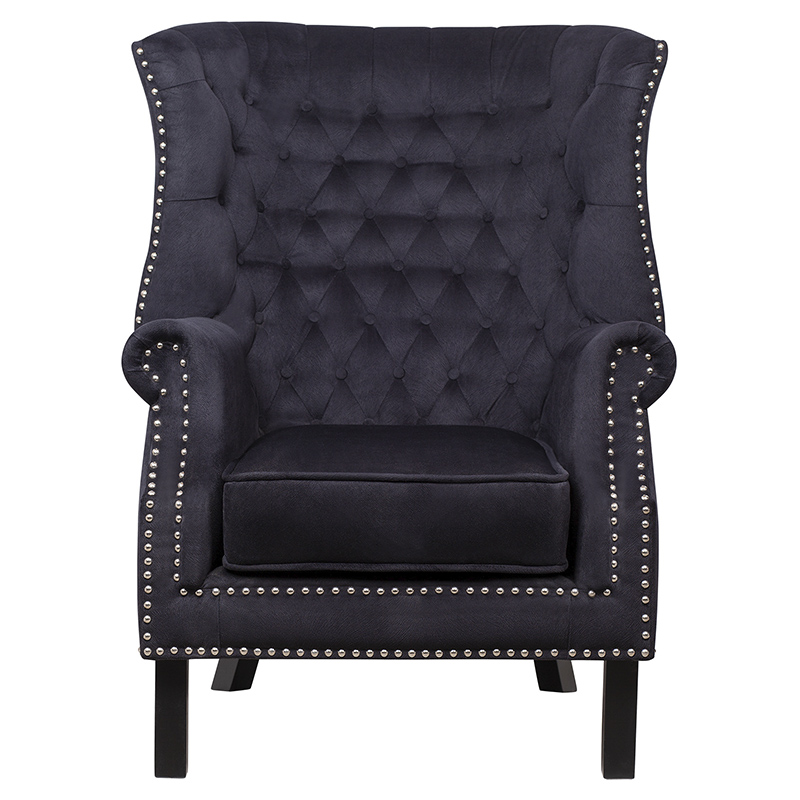 Кресло Charlie Armchair black velour Черный в Сочи | Loft Concept 