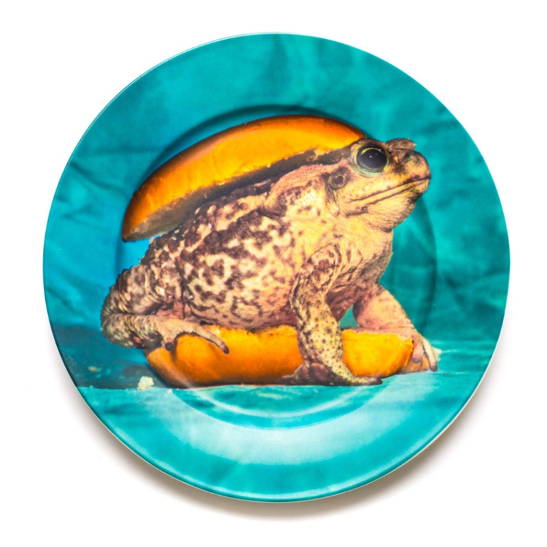 Тарелка Seletti Porcelain Plate Toad Бирюзовый в Сочи | Loft Concept 